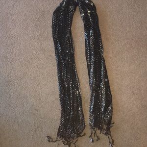 Black and Silver Scarf